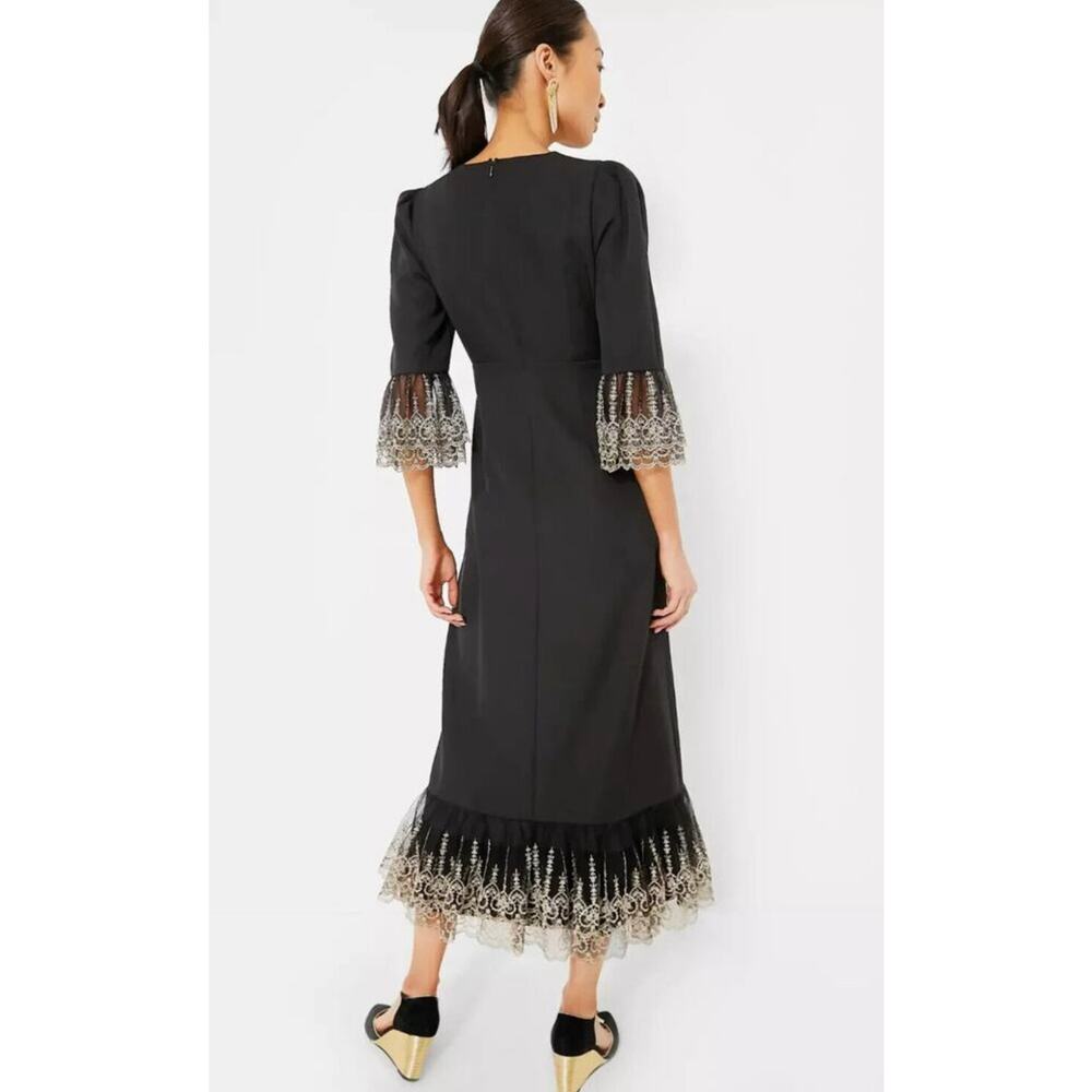 Tuckernuck Black and Gold Midi Dress - Picture 4 of 11